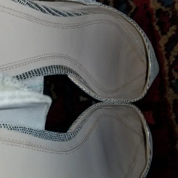 Marc Fisher LTD. Sunny 5 Slip On Leather d'Orsay Flats  Metallic Gold 7.5 M - Picture 13 of 14